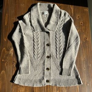 St. John's Bay Cream Cable Knit Cardigan